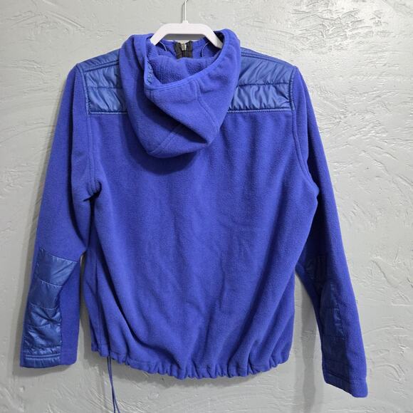 New Balance Woman's Blue Zip Up Hooded Fleece Jacket Size Large - Picture 3 of 8